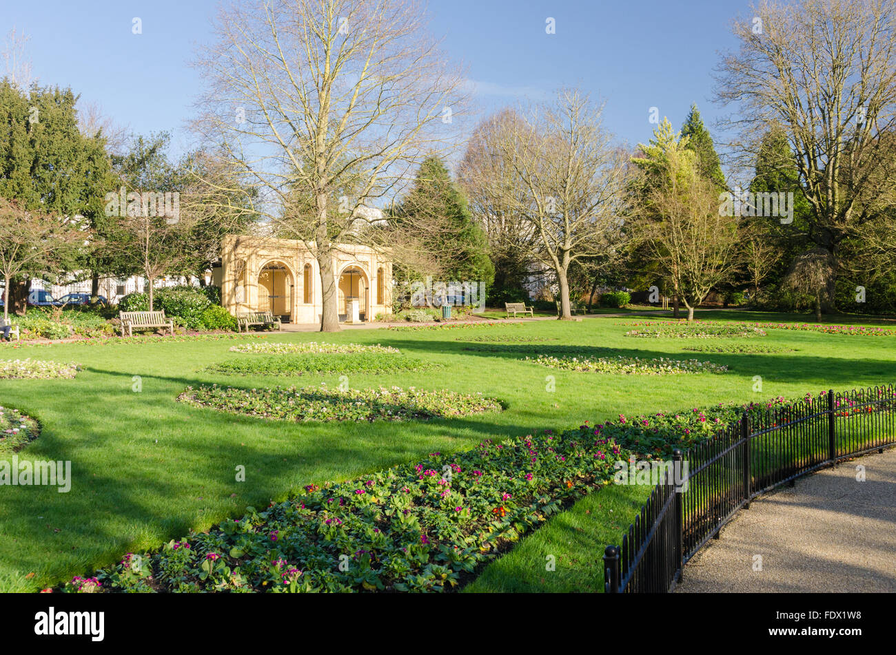 Jephson Gardens in Leamington Spa Foto Stock