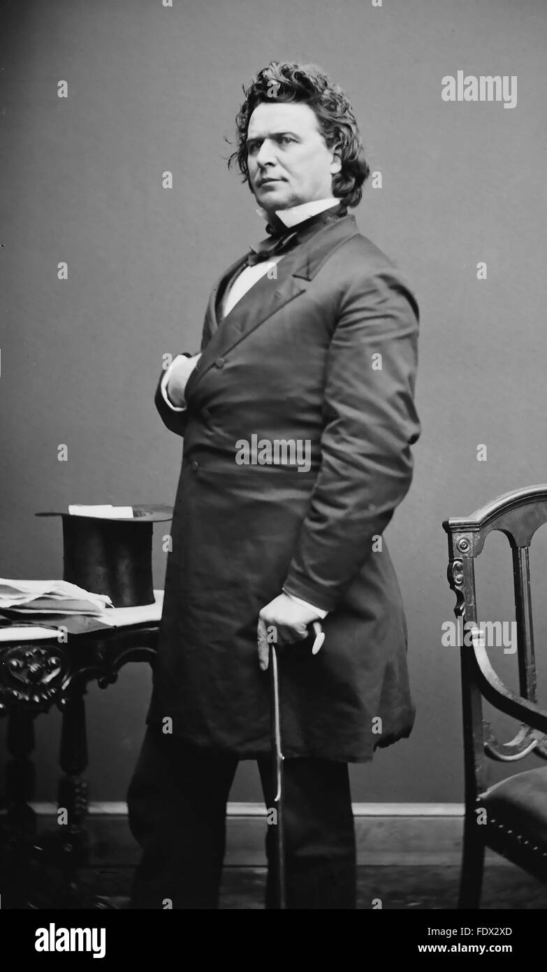 JAMES MITCHELL ASHLEY (1824-1896) abolizionista americano il congressista repubblicano circa 1865 Foto Stock