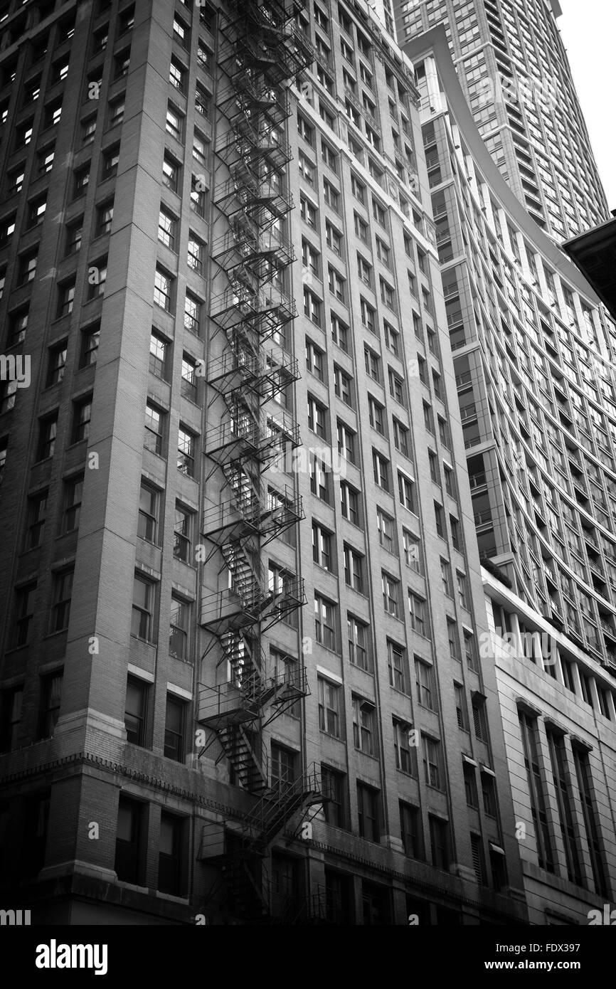 Un edificio a Chicago. Foto Stock