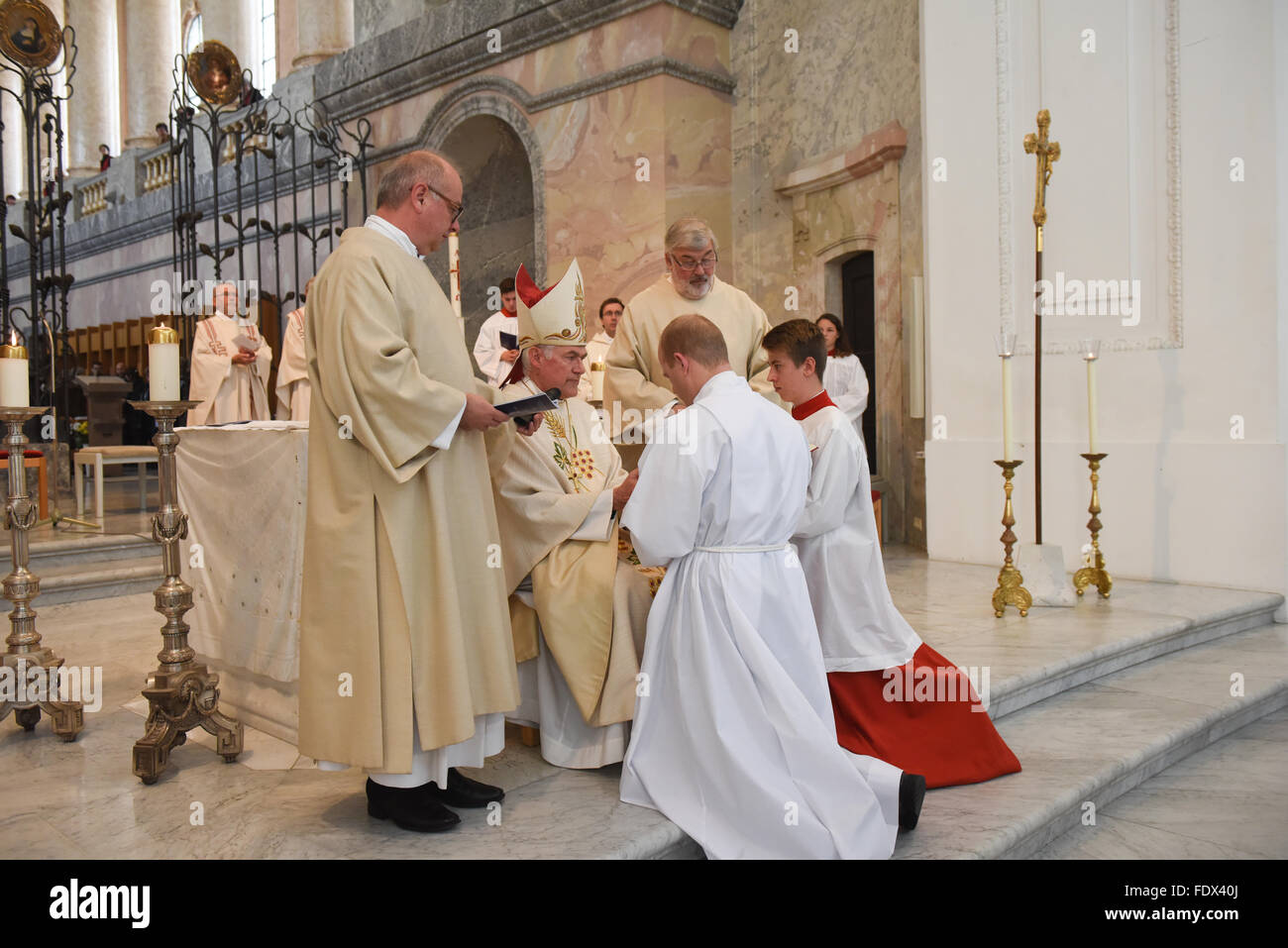 San Blasien, Germania, ordinazione episcopale nella cattedrale di San Biagio Foto Stock