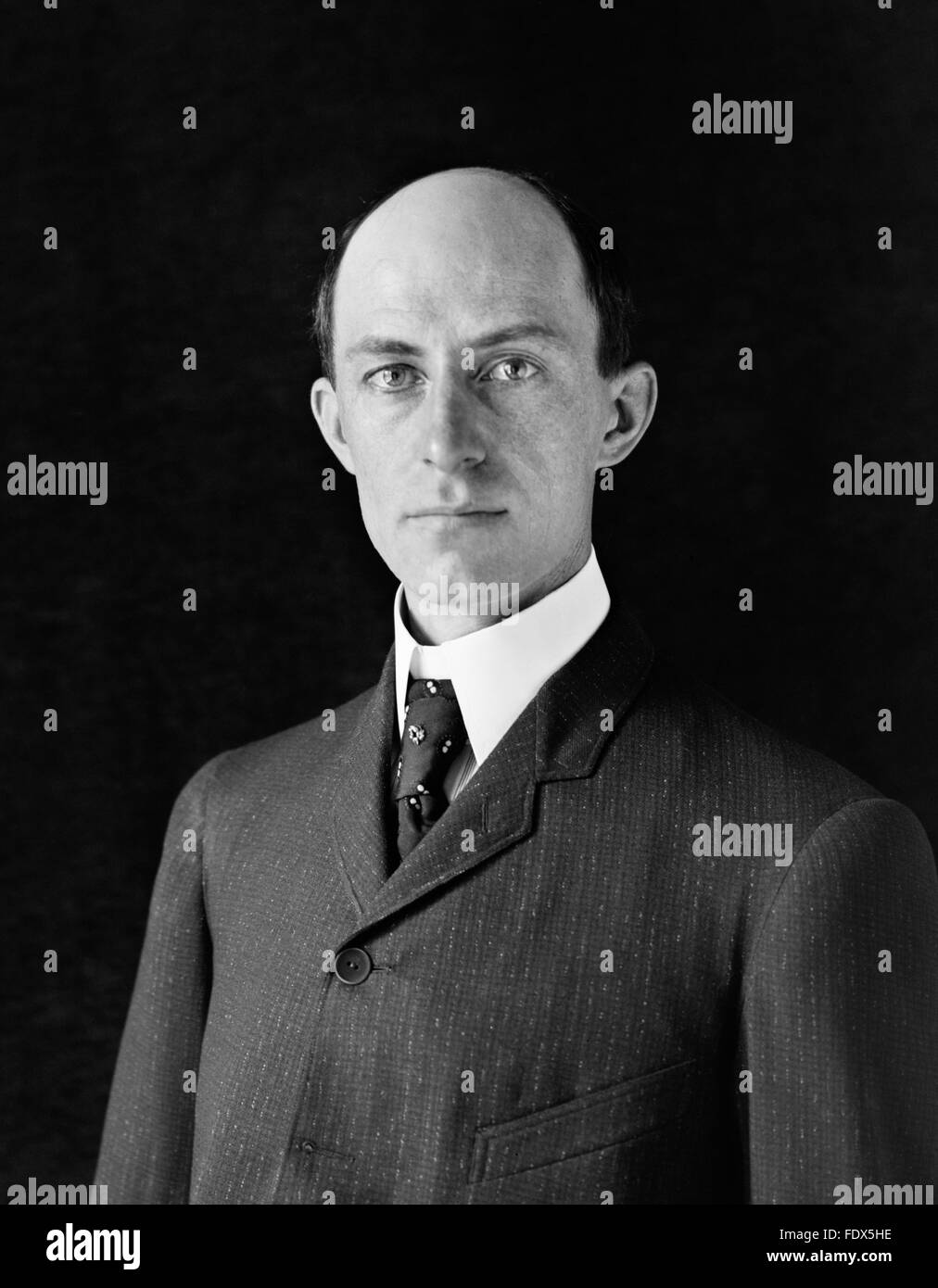 Wilbur Wright, uno dei pionieri fratelli Wright, di 38 anni nel 1905 Foto Stock