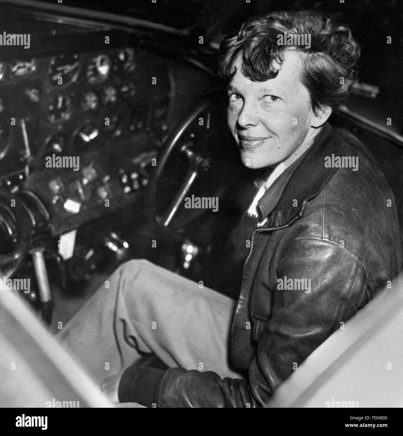Amelia Earhart, il famoso aviatore, c. 1937 Foto Stock