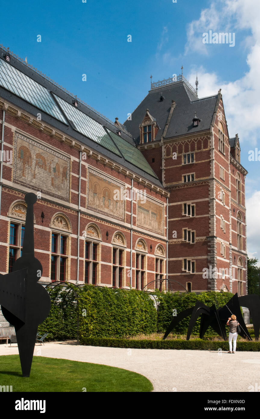 Sculture nel parco del Rijksmuseum Amsterdam Foto Stock