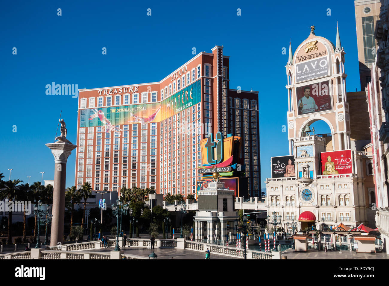 Treasure Island Resort sul Las Vegas Strip di Las Vegas, Nevada, STATI UNITI D'AMERICA Foto Stock