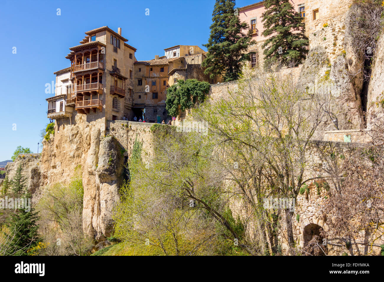 Famose case sospese di Cuenca in Spagna Foto Stock