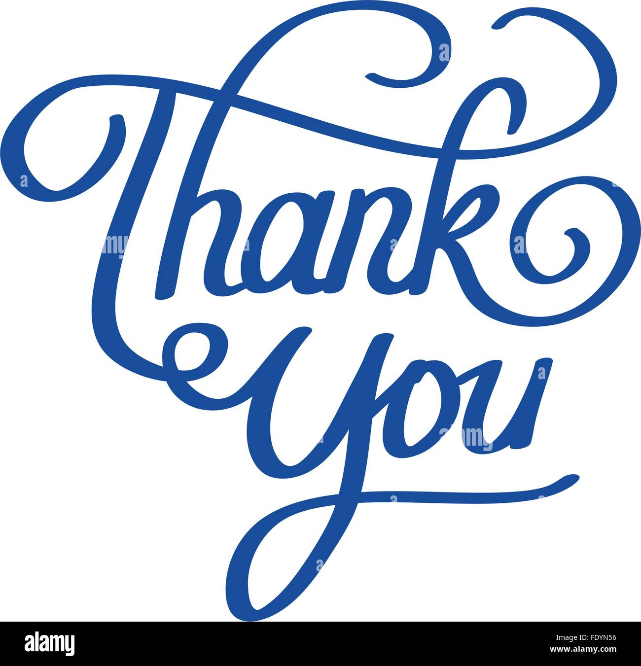 Lettering vettore illustrazione di ringraziare voi delle parole Illustrazione Vettoriale
