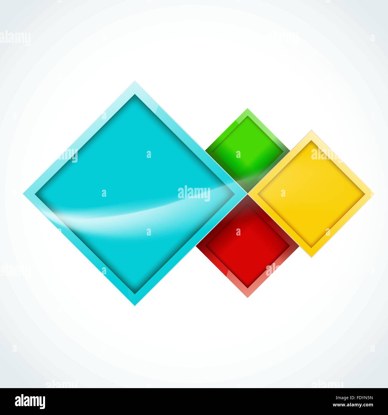 Vettore modello infografico con figure a rombo. opzioni business banner Illustrazione Vettoriale