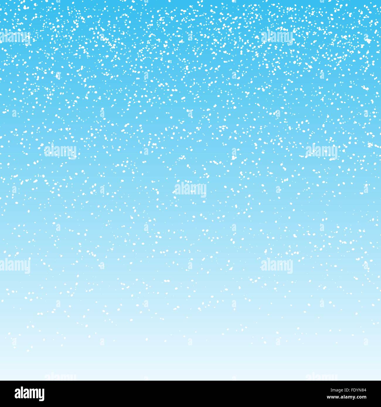 La caduta di neve su fondo azzurro. illustrazione vettoriale Illustrazione Vettoriale