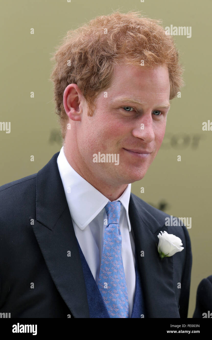 Ascot, Regno Unito, il principe Harry del Galles Foto Stock