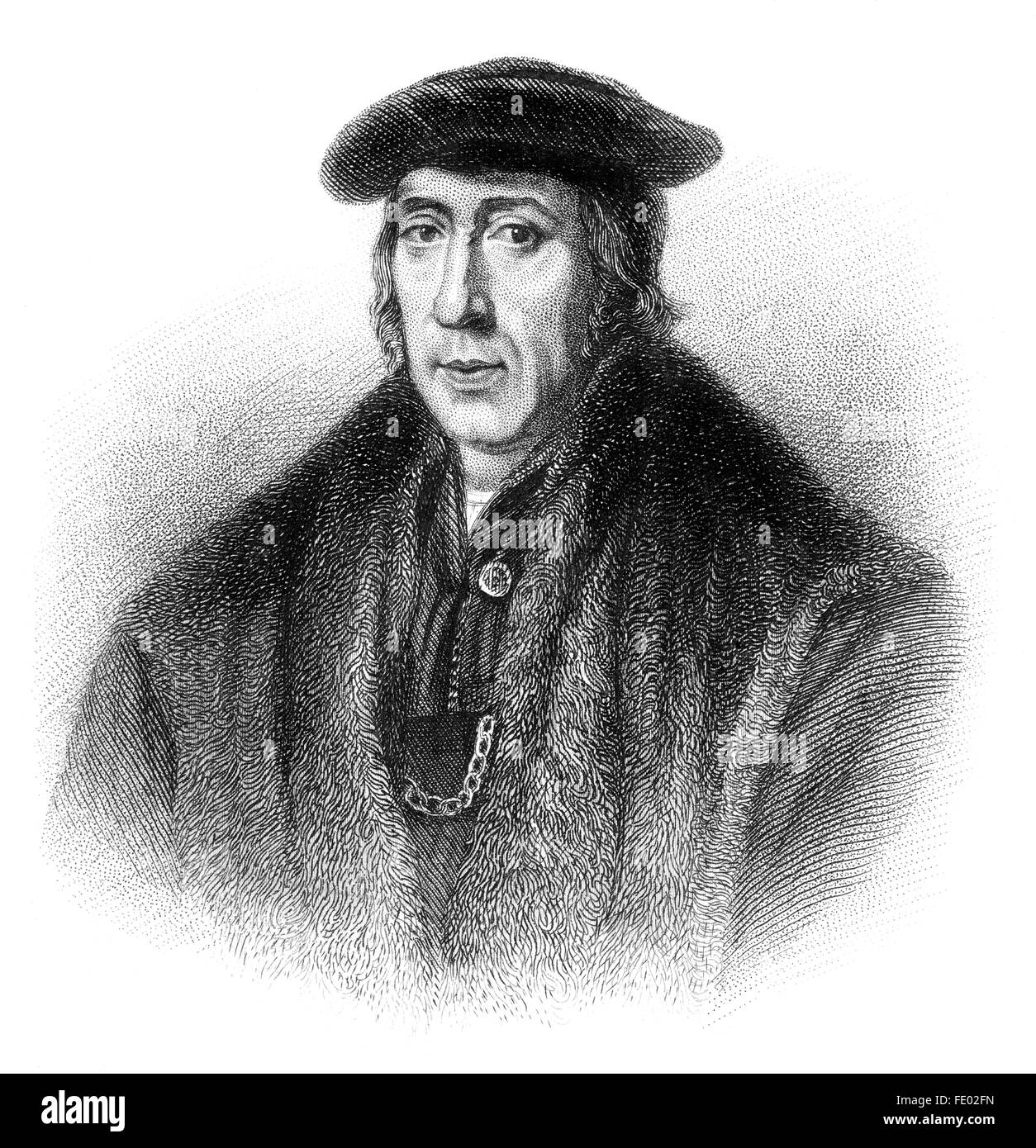 Sir John More. c.1451-1530, un avvocato di Londra e il giudice, il padre di Thomas More Foto Stock