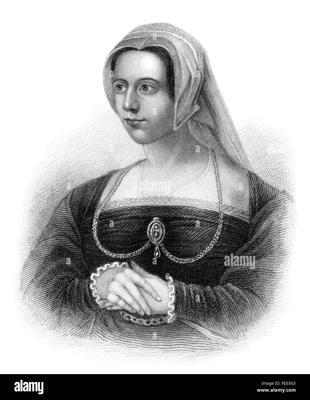 Catherine Parr, 1512-1548, Regina dell'Inghilterra e Irlanda, l'ultimo wive del re Henry VIII Foto Stock