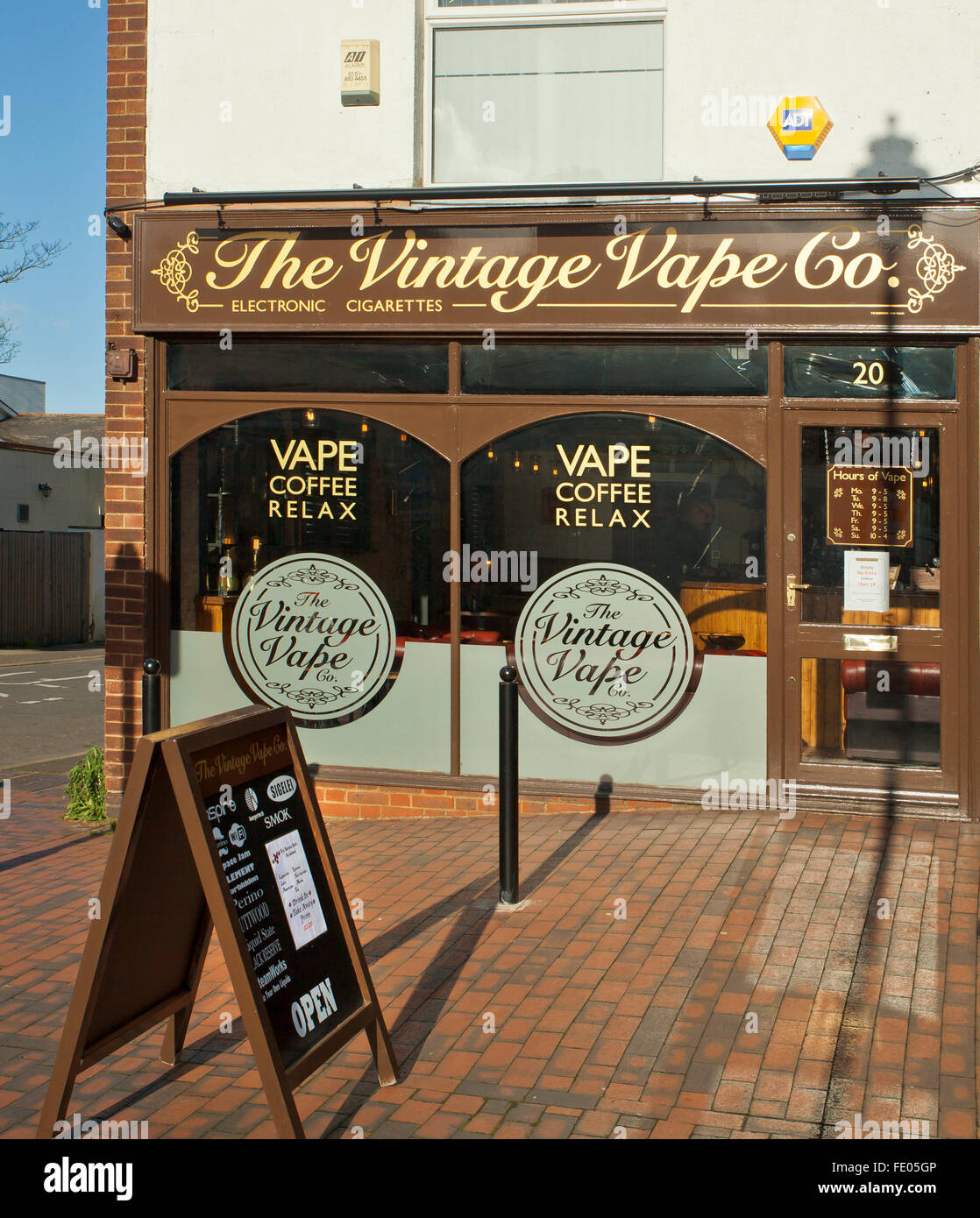 Vape coffee house, Sittingbourne, Kent, Inghilterra, Regno Unito. Foto Stock