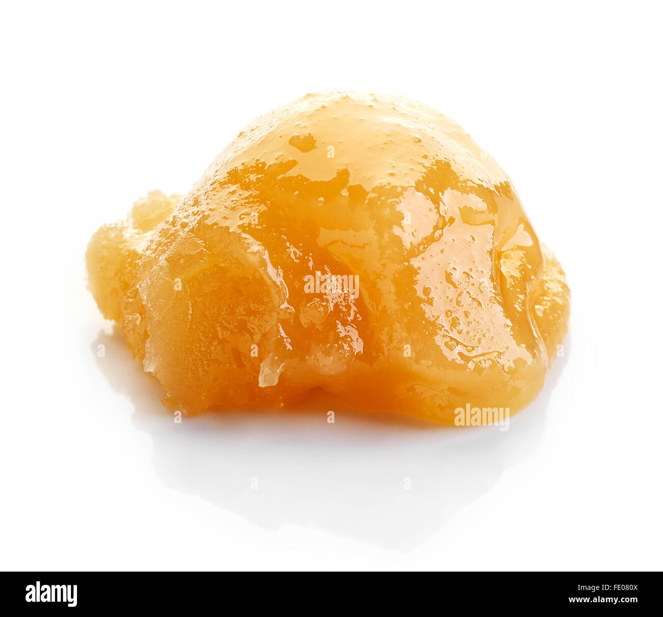 Il miele isolati su sfondo bianco Foto Stock