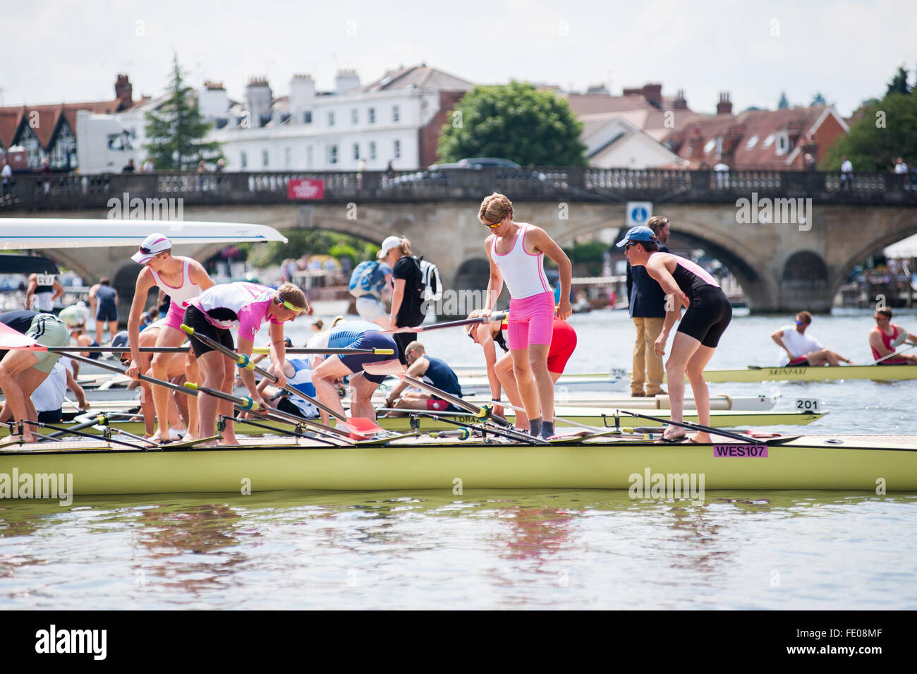 Rematori a Henley Regatta 2015 Foto Stock