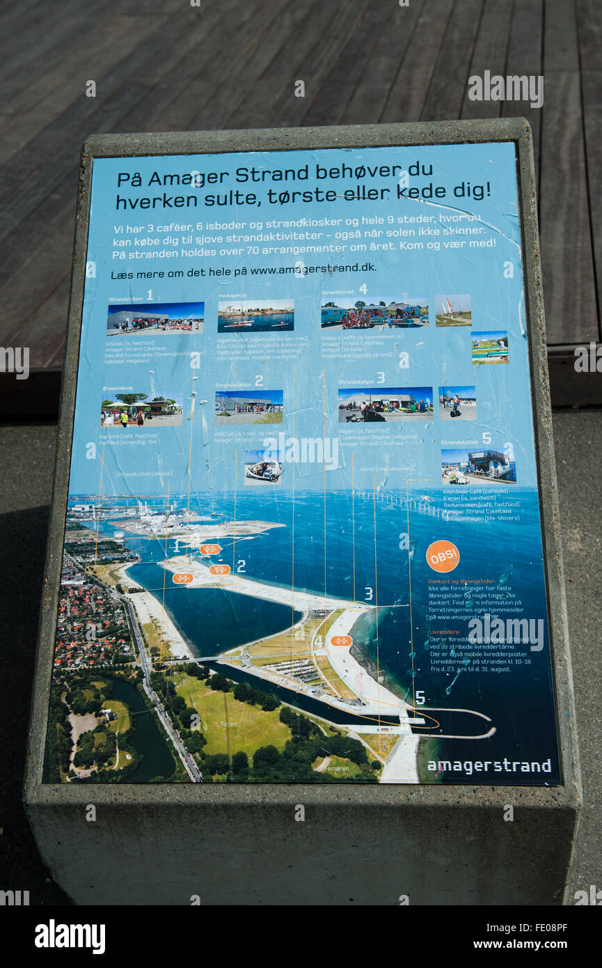Helgoland Badeanstalt spiaggia e piscina in Copenhagen DANIMARCA Foto Stock