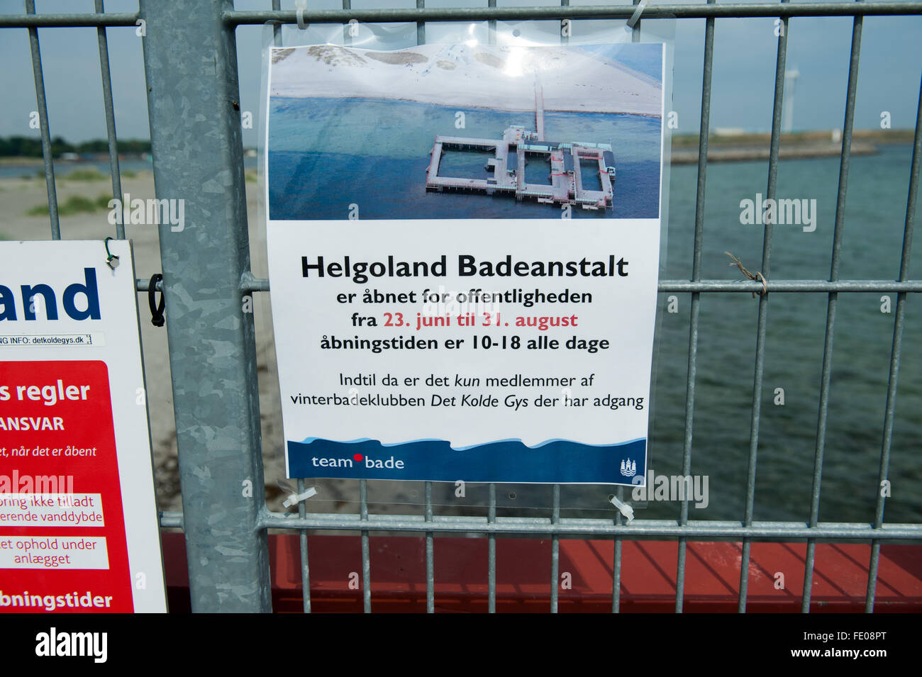 Helgoland Badeanstalt spiaggia e piscina in Copenhagen DANIMARCA Foto Stock