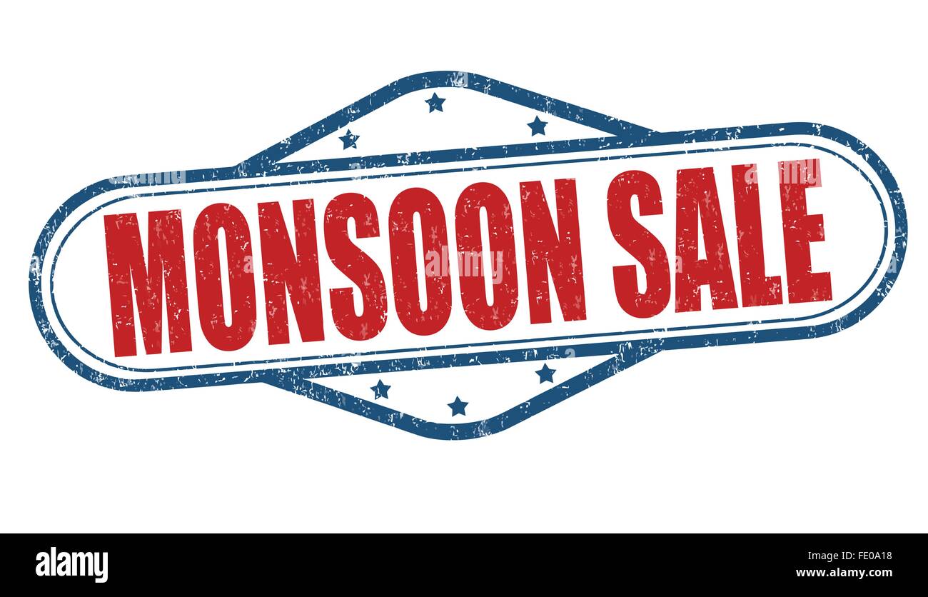 Vendita di monsone Illustrazione Vettoriale