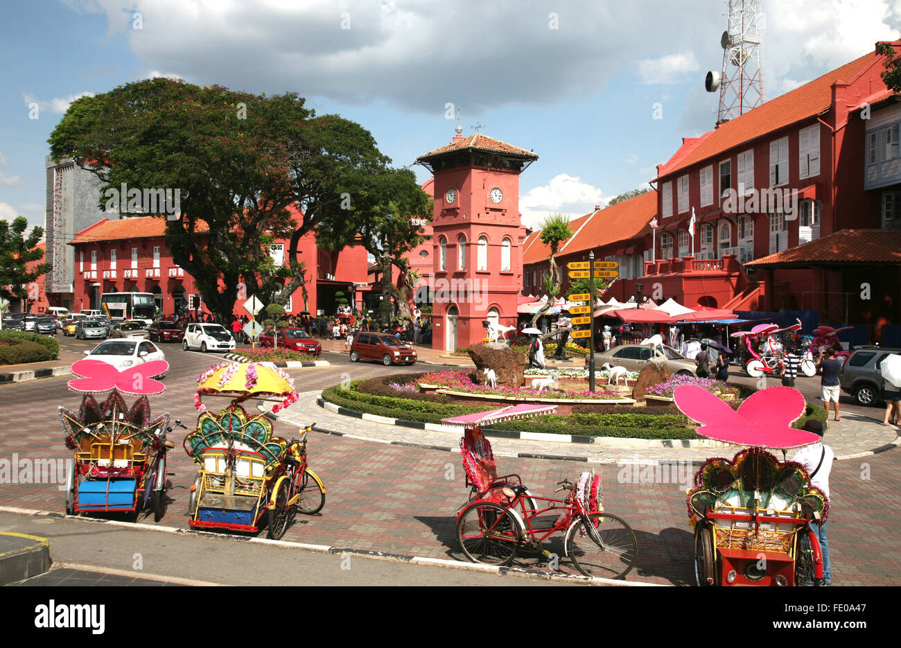 Malesia Malacca (anche farro Melaka) Piazza olandese Adrian Baker Foto Stock