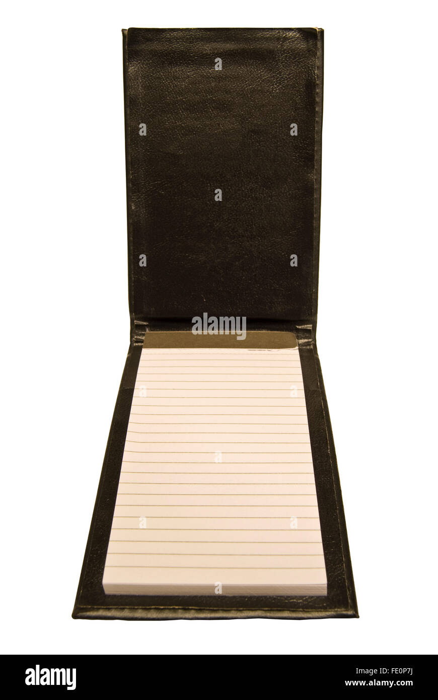 Piccolo vecchio notebook vuoto Foto Stock