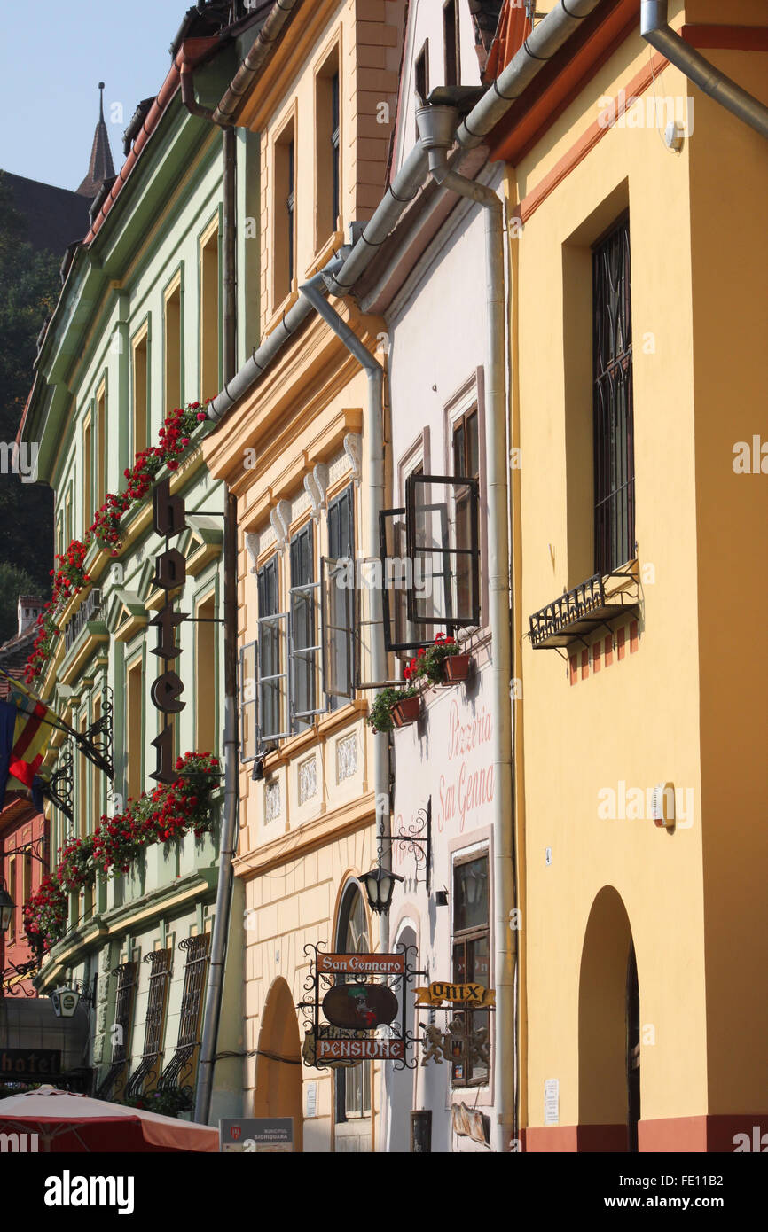 Sighisoara, Romania, luogo di nascita di Vlad l'Impalatore Foto Stock