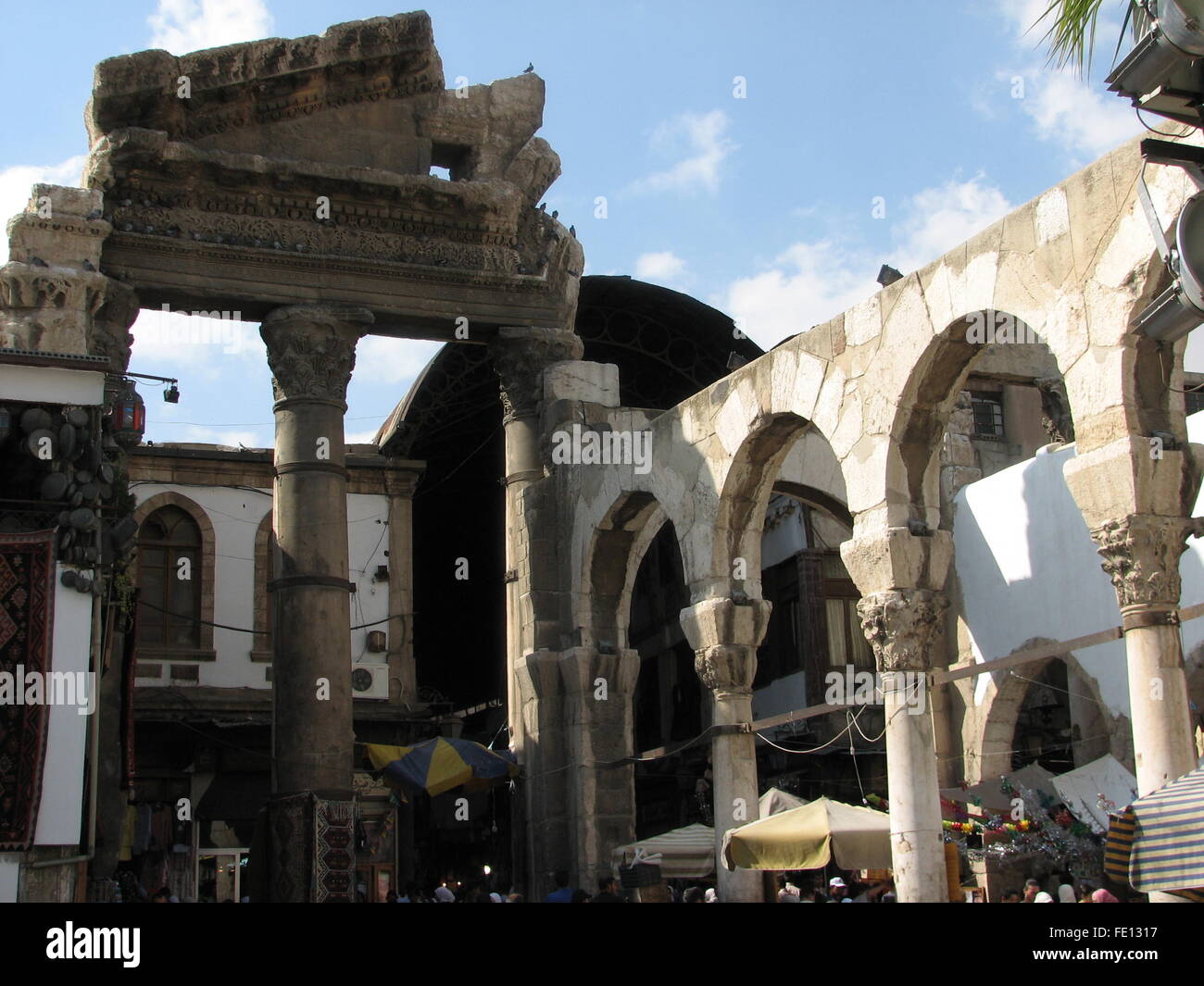 La moschea di Ummayad, Damasco, Siria Foto Stock