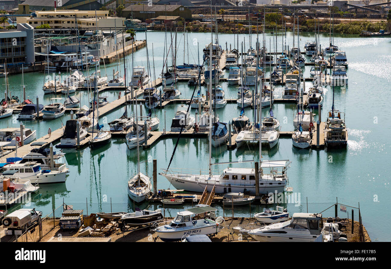 Yacht Club marina, Townsville Queensland Australia Foto Stock