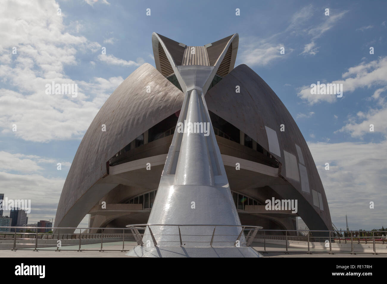 L arte e la scienza centro, Palau de les Arts, progettato da Santiago Calatrava a Valencia Spagna Foto Stock