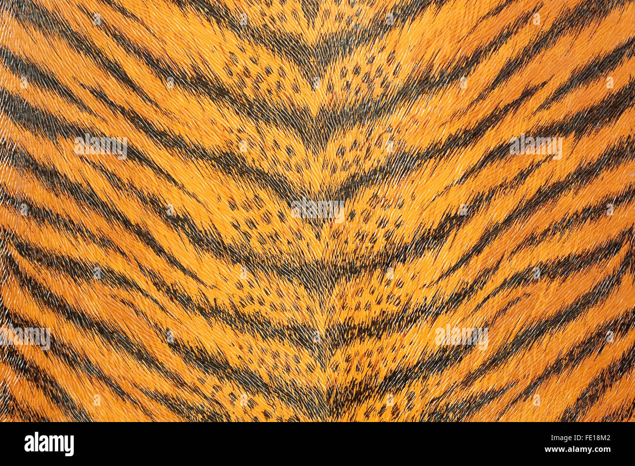 Tiger artificiale pelle Foto Stock