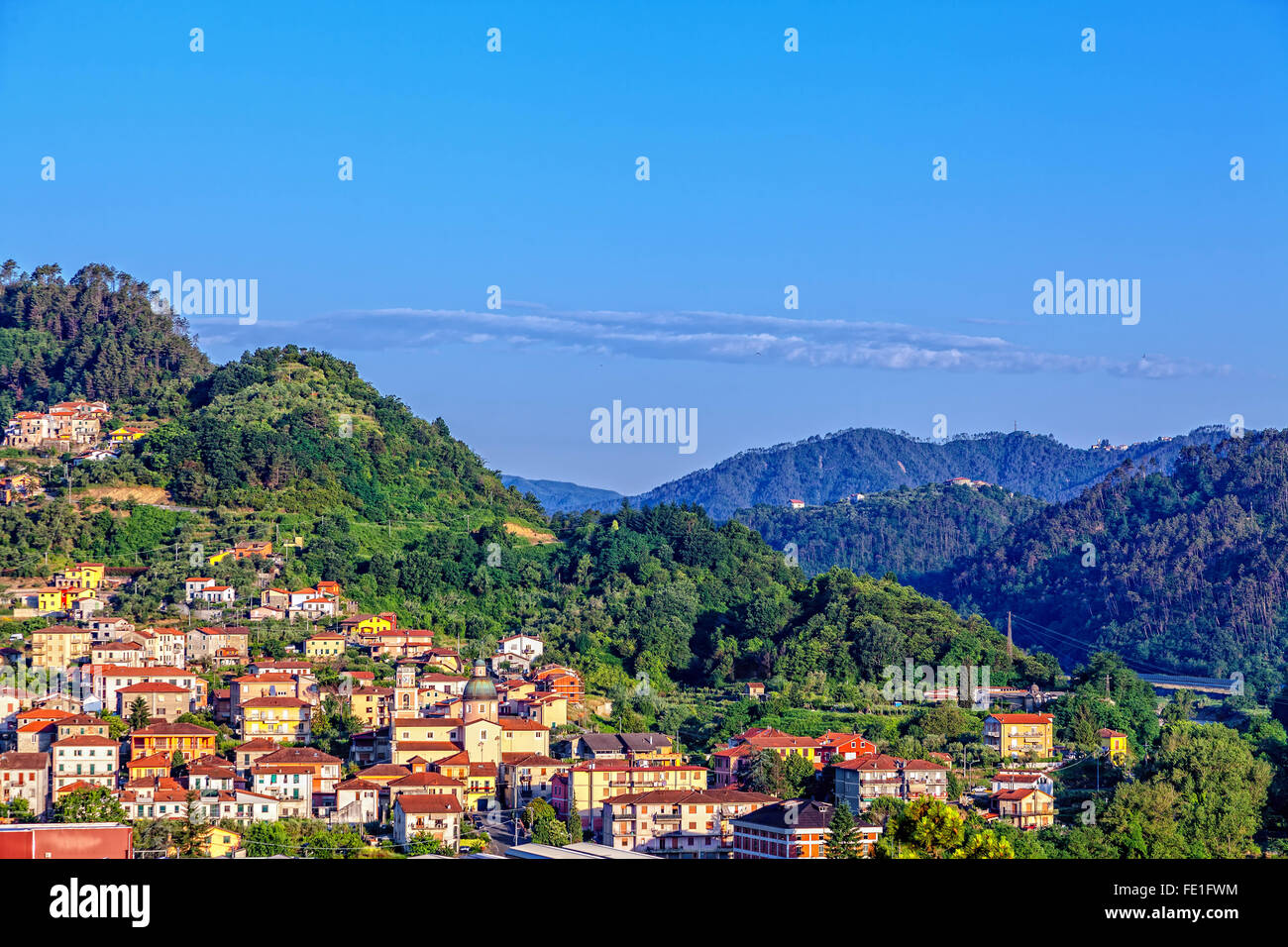 Mattina in Liguria Foto Stock