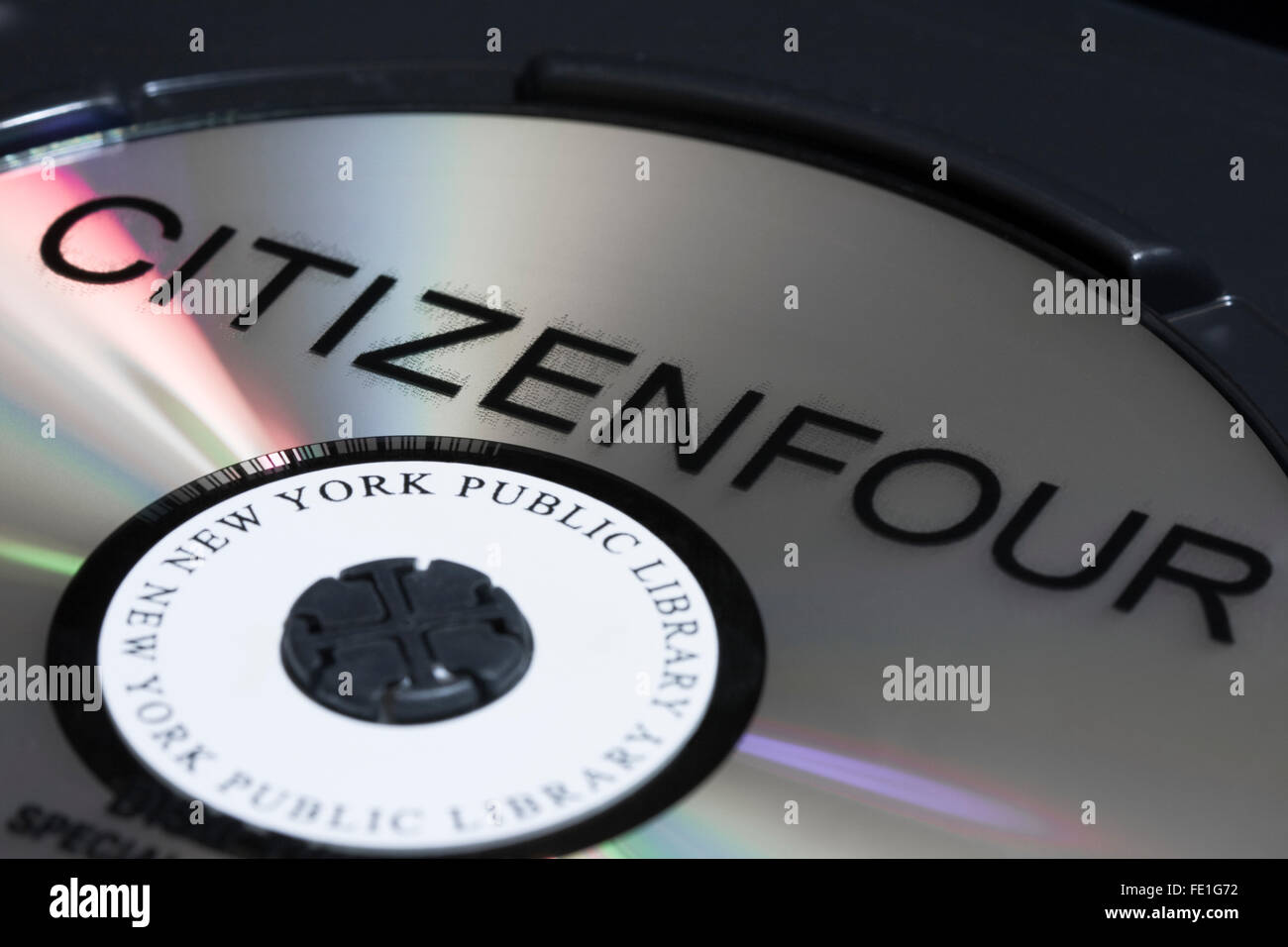 Cittadino quattro DVD affittato dalla Biblioteca Pubblica di New York nella città di New York Foto Stock