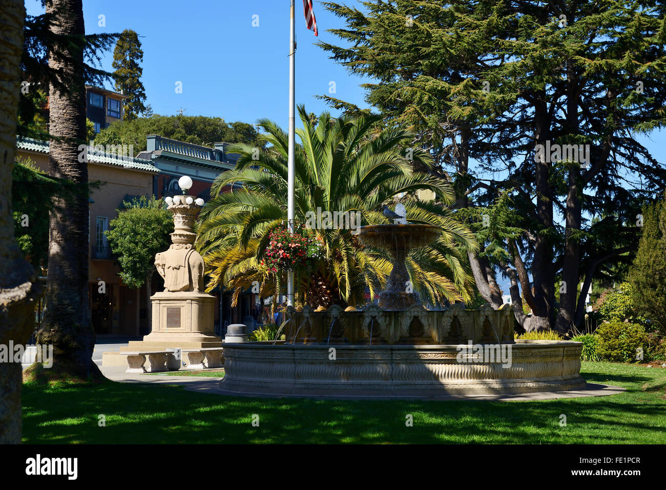 Plaza Vina del Mar in Sausalito, CALIFORNIA, STATI UNITI D'AMERICA Foto Stock