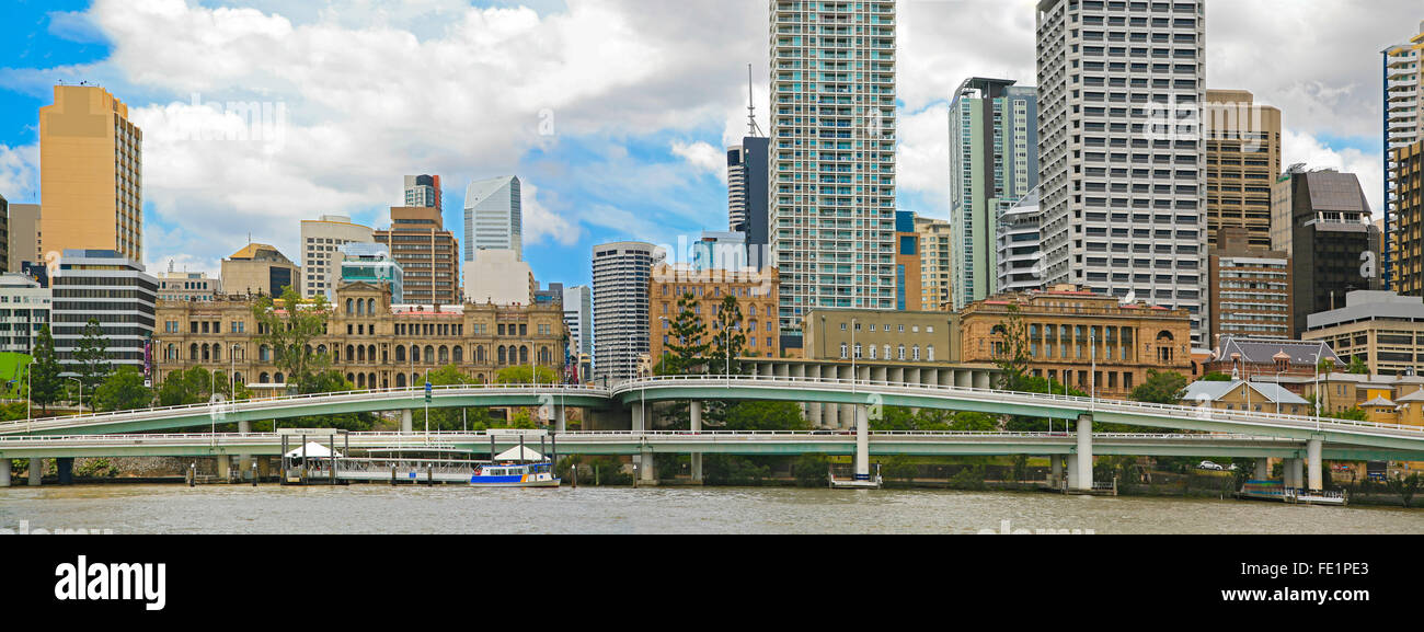 La città di Brisbane Panorama Foto Stock