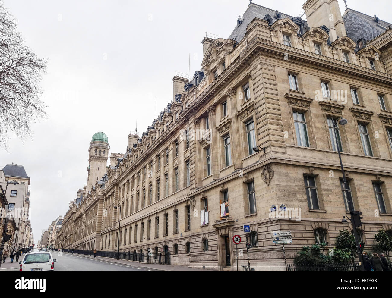 Edificio principale Parigi Sorbona di Parigi, IV, Université Paris Sorbonne, la ricerca pubblica università di Parigi, in Francia Foto Stock