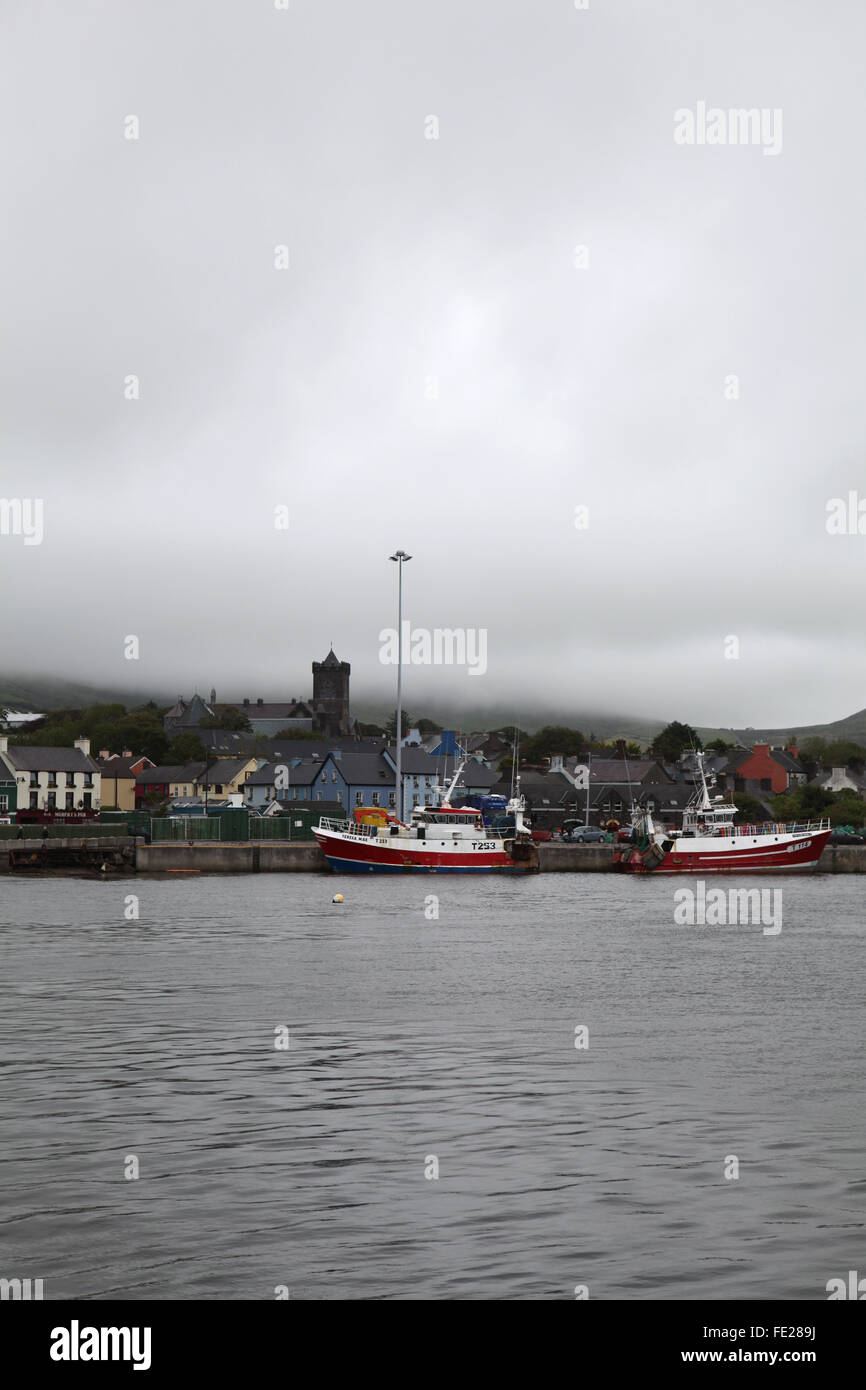 Barche in Dingle marina, Co. Kerry, Irlanda Foto Stock