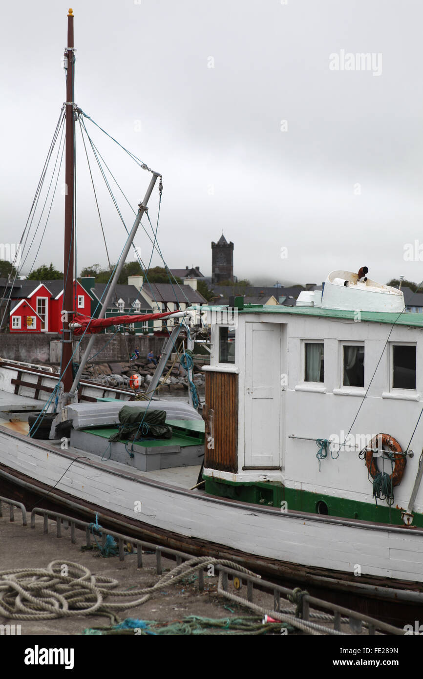 Barche in Dingle marina, Co. Kerry, Irlanda Foto Stock