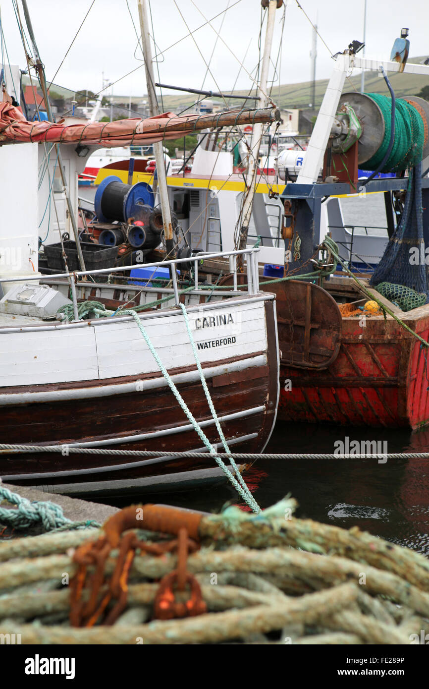 Barche in Dingle marina, Co. Kerry, Irlanda Foto Stock