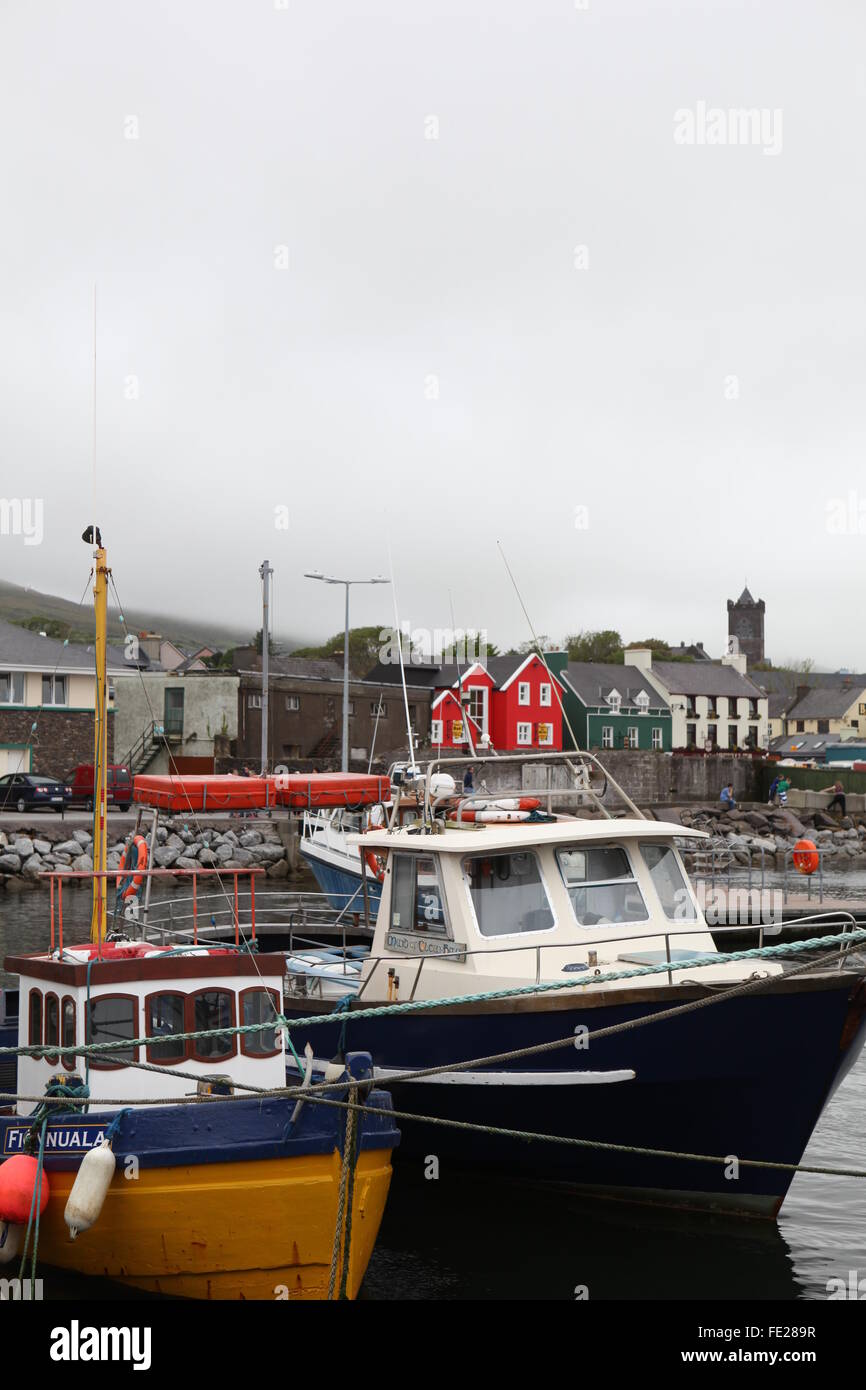 Barche in Dingle marina, Co. Kerry, Irlanda Foto Stock