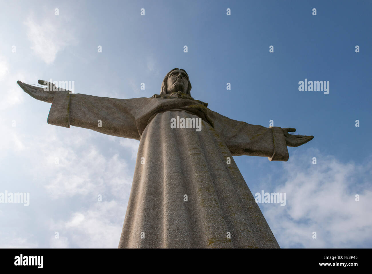 Cristo Rei statua, Almada, Lisbona, Portogallo, Europa Foto Stock