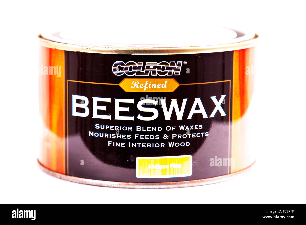 Cera d'api Cera d'api tin per legno protegge i mobili boschi tagliare  ritaglio sfondo bianco isolato Foto stock - Alamy