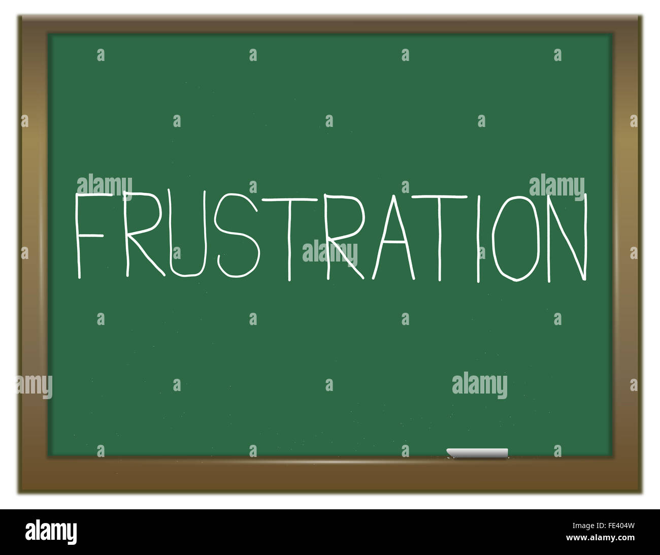 Il concetto di frustrazione. Foto Stock