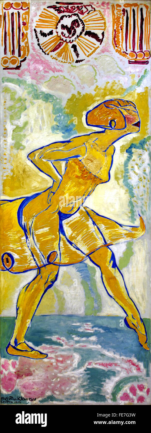 La Danseuse jaune - ballerina gialla (1912) Alexis Mérodack Jeanneau (1873-1919 Foto Stock