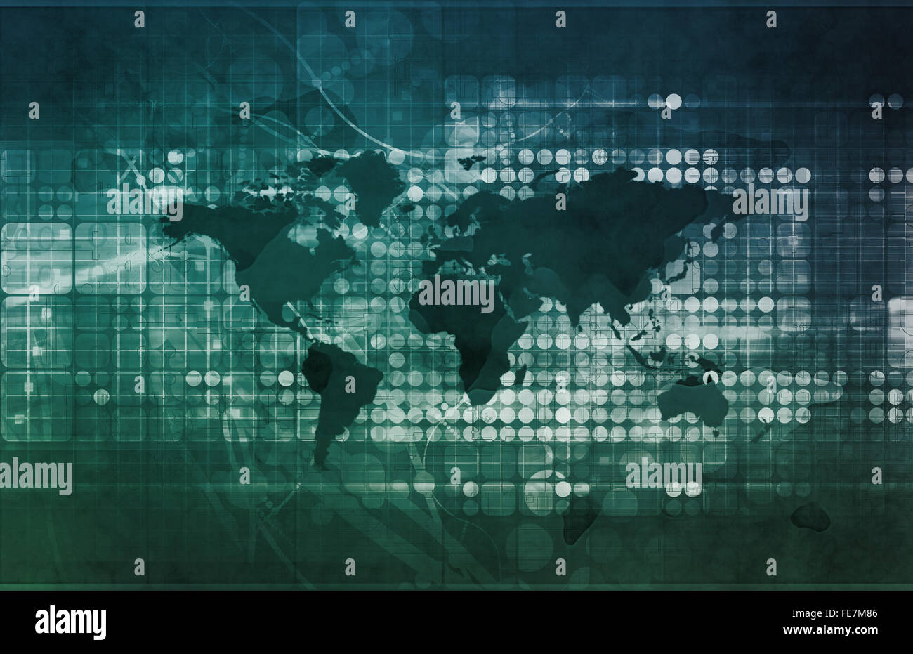 I supporti di comunicazione con le moderne tecnologie come concetto Foto Stock