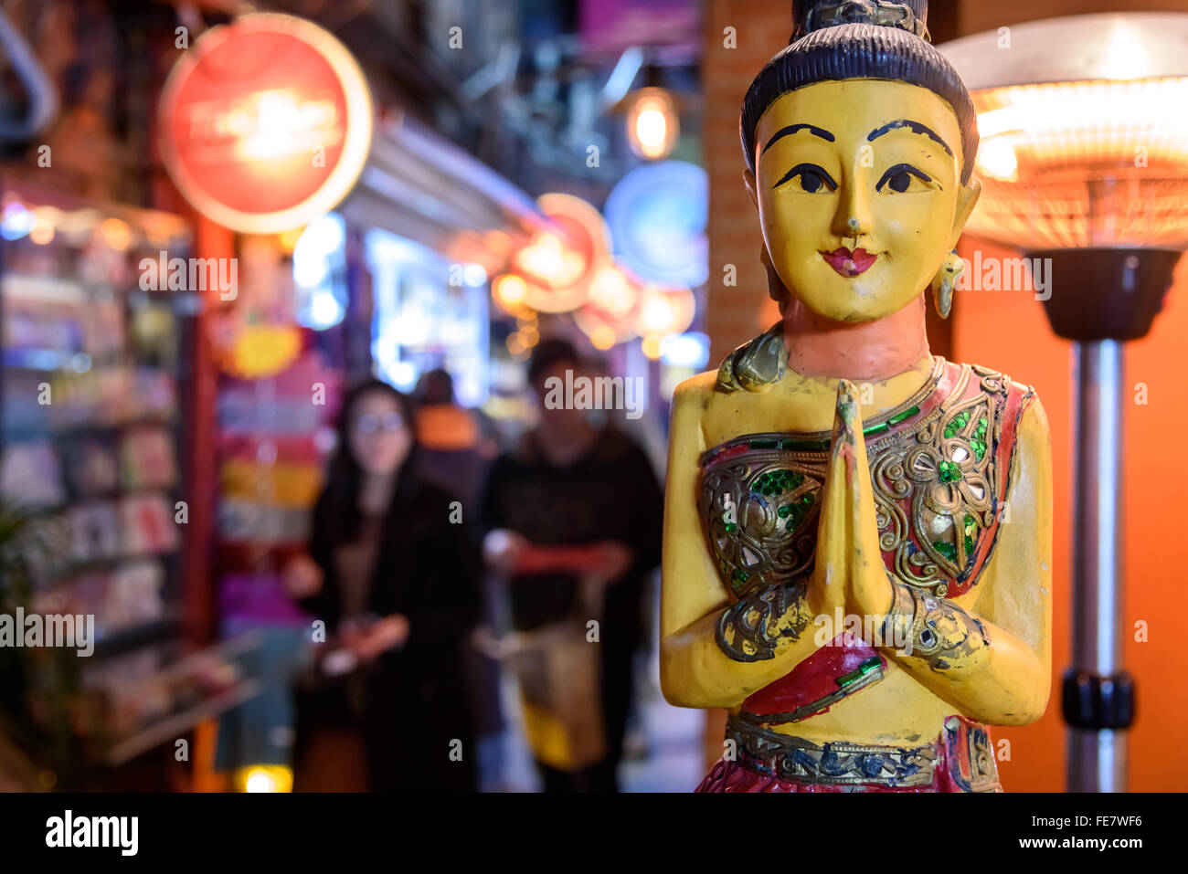 Arte e artigianato visualizzati nelle strade di Shanghai in Cina. Foto Stock
