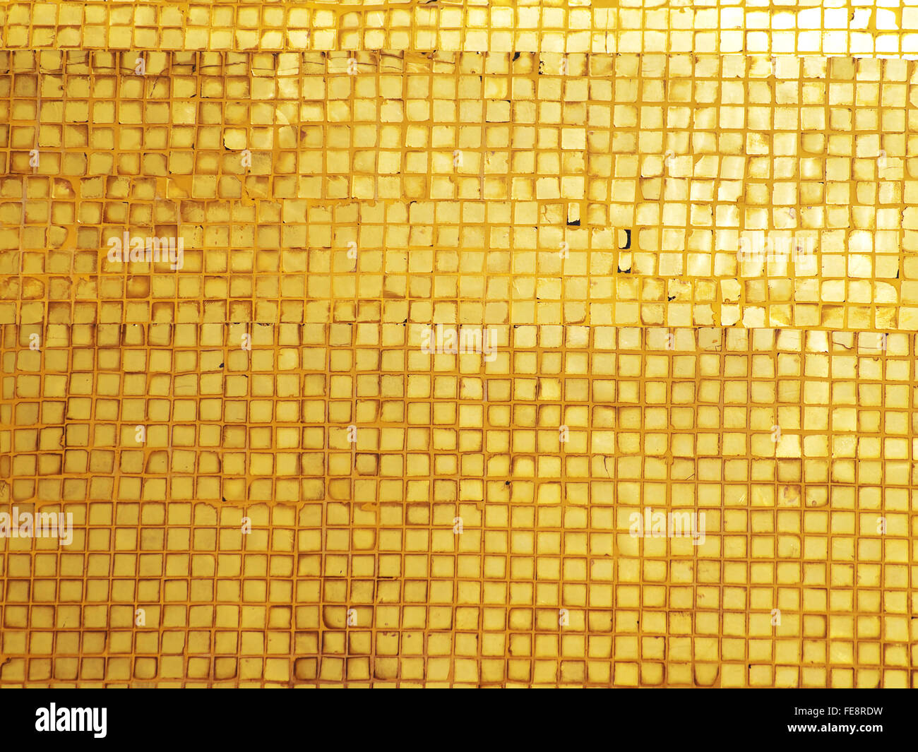 Abstract golden grunge mosaico Foto Stock