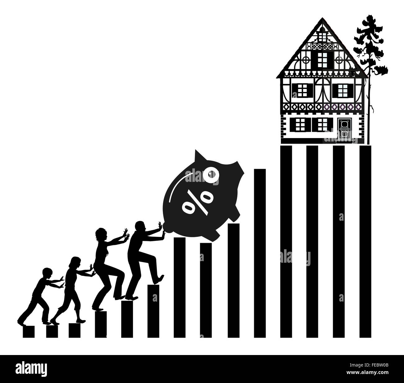 Home Piano di risparmio. Foto Stock