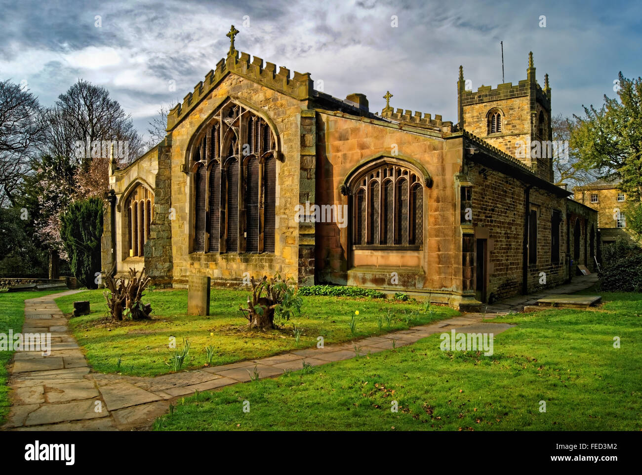 UK,South Yorkshire,Sheffield,Norton,St James Church Foto Stock