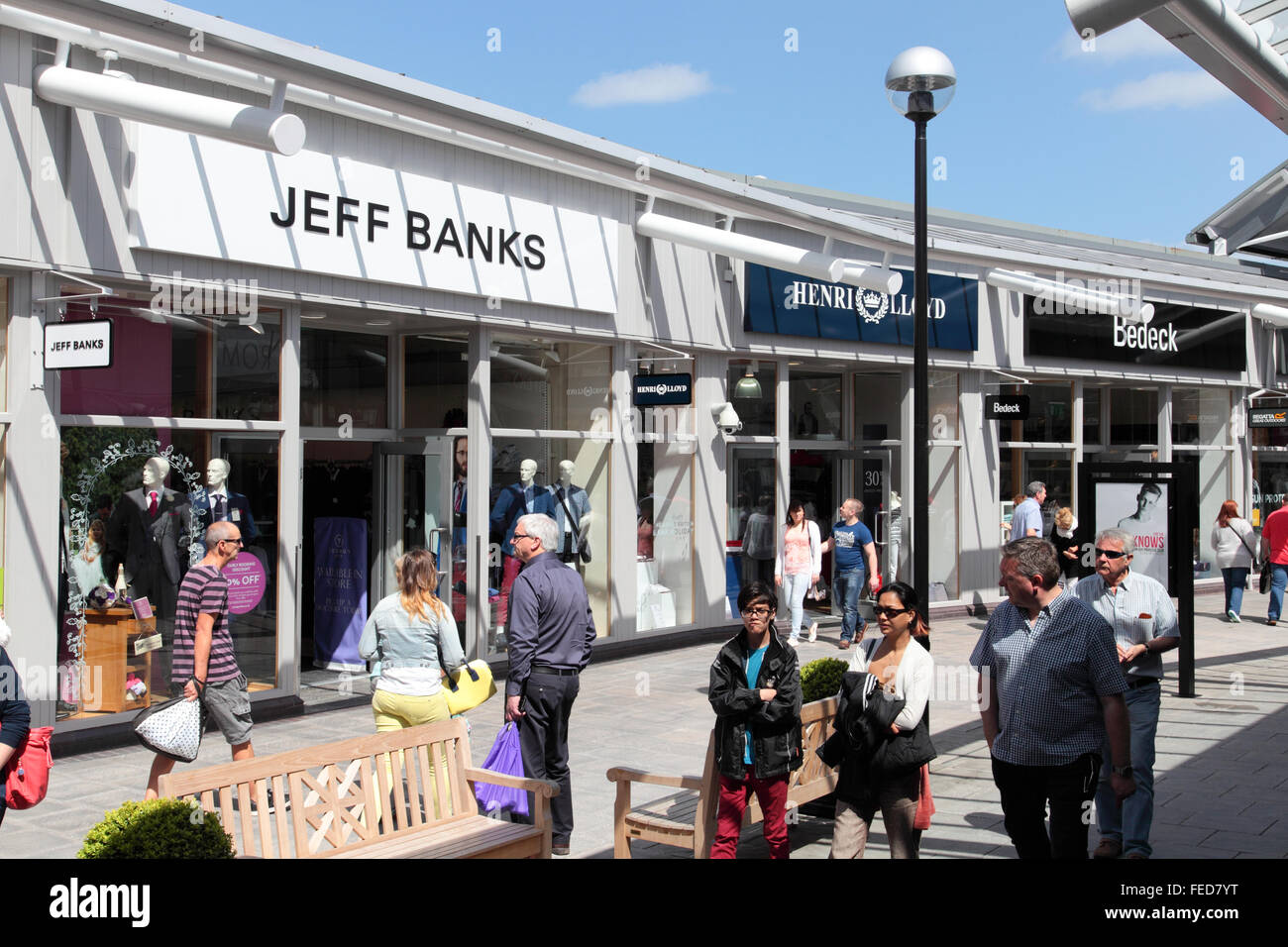 McArthur Glen Designer Outlet, Bridgend, Galles del Sud Foto Stock