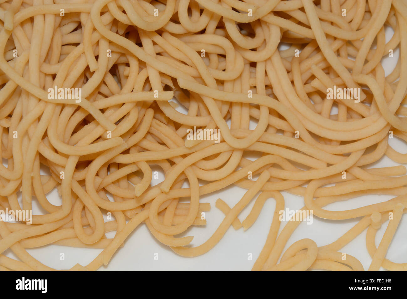 Cotti interi di frumento spaghetti Foto Stock