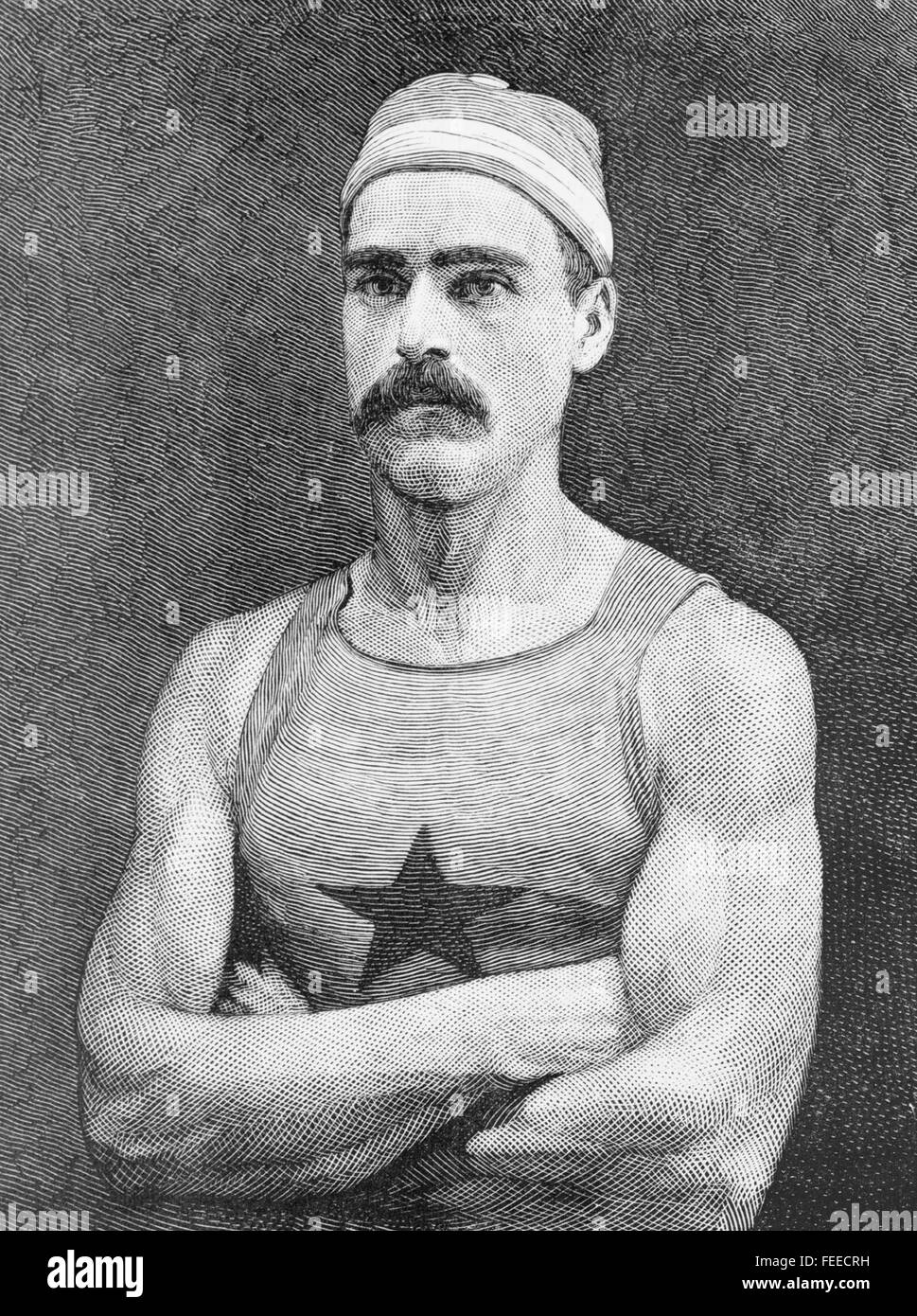CHARLES EDWARD COURTNEY (1849-1920) campione americano rower Foto Stock