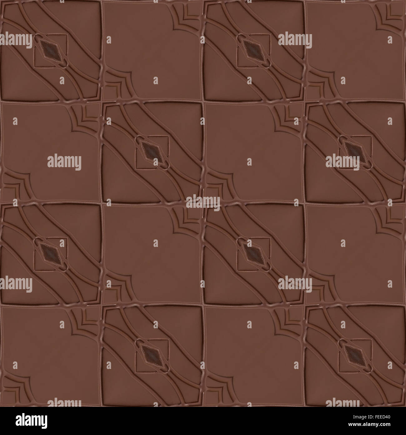 Blocco di cioccolato perfetta configurazione di tessitura Foto Stock